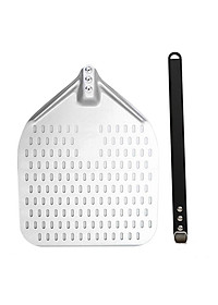 Aluminum Metal Pizza Peel for Easy Storage, Gourmet Luxury Pizza Paddle for Baking Homemade Pizza Bread