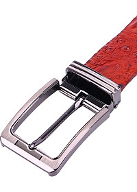 Thắt Lưng Nam Da Cá Sấu Nguyên Con Đầu Kim Huy Hoàng HT4739 - Nâu Đỏ