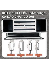 Kệ inox 304 DandiHome đựng dao thớt, đũa đa năng trong nhà bếp