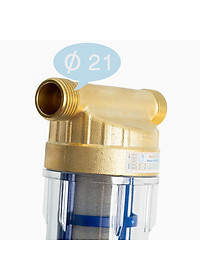 Thiết bị lọc nước thô đầu nguồn cho hộ gia đình phi 21 (ren 1/2’’)