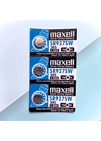 Vỉ 5 Viên Pin SR927SW / 395 / G7 Maxell Nhật Bản 1.55V Đồng Hồ Đeo Tay