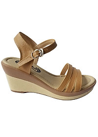 Giày Sandal Đế Xuồng Nữ Da Bò BIGGBEN Cao Cấp SDX28