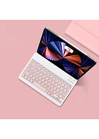 Bao da case ốp silicone kèm bàn phím bluetooth dành cho ipad 10.2, 10.5, 10.9, Pro 11 inch - Hàng chính hãng