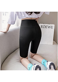 Quần Legging Lửng Siêu Co Giãn Thoáng Mát Nâng Mông Siêu Hót Siêu Đẹp Ngố Nữ Cạp Cao Vải Cotton Cao Cấp