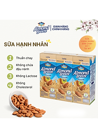 Thùng Sữa Hạt Hạnh Nhân ALMOND BREEZE vị Latte 180ml x 24 Hộp