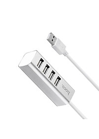 Bộ Hub Chia Cổng USB Hoco HB1 - Chia 1 Thành 4 Cổng USB Cho Macbook, Dell, Máy Tính Window, Linux,... Hàng Chính Hãng