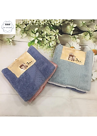 Bộ 3 khăn mặt xuất Nhật tặng kèm 1 khăn tắm mềm mịn ( giao mầu ngẫu nhiên )