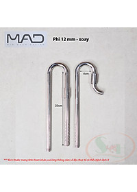 In out inox MAD phi 10, 12, 16, 19 mm CNC ống lọc thùng bể cá tép thủy sinh