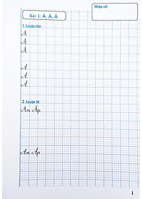 Luyện Viết Chữ Đẹp Lớp 3 - Tập 1