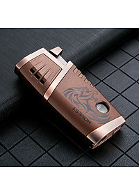 Vỏ Hột Quẹt Bật Lửa Khò Gas Để Bàn 2 Tia Cực Mạnh Honest BCZ 754 Đẹp Độc Lạ - Dùng Gas Cao Cấp