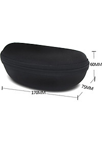 Bộ 3 Hộp Đựng Mắt Kính Có Móc Treo (Màu Đen)