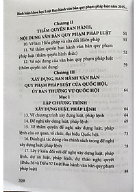 Bình luận khoa học Luật Ban hành văn bản quy phạm pháp luật năm 2015 (được sửa đổi, bổ sung năm 2020) - Lý thuyết, thực định và thực tiễn