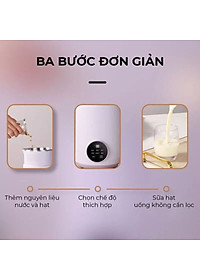 Máy Làm Sữa Hạt, Máy Nấu Sữa Hạt 800ml, 8 Chức Năng Xay Nấu Tiện Lợi, 600W Vân Phương Shop - Hàng Chính Hãng
