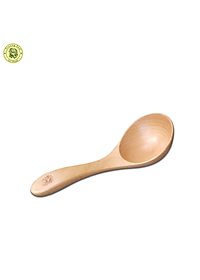 Muỗng Gỗ Ăn Súp, Cháo Nhỏ M06A Đầu Tròn To 13Cm - Đồ Gỗ Nhà Bếp Thương Hiệu Trường Sơn