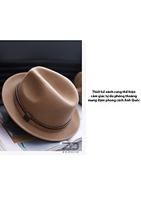 Mũ Phớt Nam Lông Cừu Cao Cấp, Nón Fedora Phong Cách Cổ Điển MP049