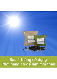 Túi than hoạt tính khử mùi xe hơi Hapaku - 100% từ gáo dừa Bến Tre