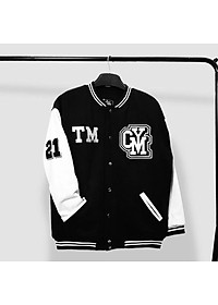 Áo khoác dù nam bomber 2 lớp thoáng mát thêu logo TM cá tính năng động,Áo khoác dù nam , áo khoác gió nam , áo bomber dù 2 lớp – Đen,XL