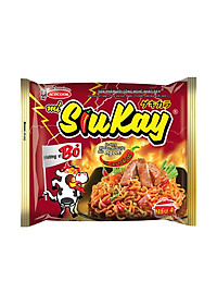 Thùng Mì Siukay Hương Bò (Gói 127g x 24)