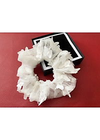 Dây cột tóc srunchies con bướm trắng - cột tóc mẫu mới