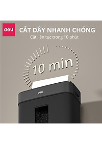 Máy Hủy Tài Liệu 15L Cao Cấp Deli - Máy Huỷ Giấy 15 Lít Phù Hợp Cho Bảo Mật Giấy Tờ Trong Doanh Nghiệp, Văn Phòng, Nhà Trường - Hàng Chính Hãng - ET023
