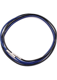Combo 2 sợi dây vòng cổ cao su - đen + xanh dương DCSEXD1