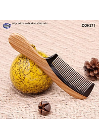 Lược Gỗ Thơm Ghép Răng Sừng Đen Cao Cấp HAHANCO (Đủ Mẫu) Kiểu Dáng Châu Âu- COH271