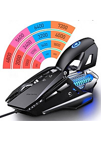 Chuột cơ gaming led RGB 7200DPI G10 mechanical Gaming mouse Esport cho máy tính laptop
