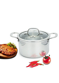 Nồi Inox 3 lớp đúc liền khối Kalpen Kazler 20cm dung tích 3.7L hàng Đức - Hàng chính hãng