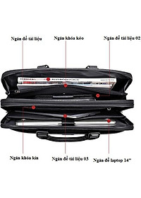 Cặp nam công sở cao cấp BHM7355 Da bò nguyên tấm. Túi xách công sở nam. Vừa laptop 14inch,phom cứng. Sang trọng, lịch lãm
