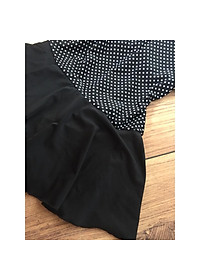 Bộ bơi tay dài nữ đen chấm bi xinh xắn hàng cao cấp kín đáo- tôn dáng - không lo bị nắng ăn-CÓ TẶNG KÈM MÚT & QUẦN VÁY