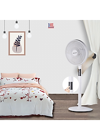 Quạt đứng điện tử có điều khiễn từ xa, hẹn giờ Mitomo FCE-60AEV, công suất 60W, động cơ dây đồng - Bảo hành 2 năm hàng chính hãng