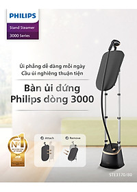 Bàn Ủi Hơi Nước Trụ Đứng Philips STE3170 /80 Có Cầu Ủi StyleBoard nghiêng, Premium (2000W) - Hàng Chính Hãng