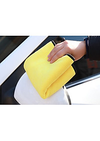 Combo 2 Khăn Lau Xe Ô Tô Siêu Thấm Size 30cm x 40cm, Khăn Lau Nội Thất Cho Xe, Chất Liệu Microfiber - Hàng Loại 1 Chính Hãng MINIIN