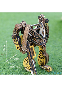 Đồ chơi lắp ráp gỗ 3D Mô hình Robot Chiến đấu TB-C008