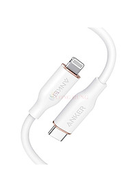 Cáp USB Type-C to iP Anker MFI PowerLine III Flow 0.9m A8662/1.8m A8663 - Hàng chính hãng