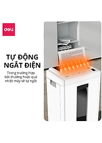 Máy Hủy Tài Liệu 16L Cao Cấp Deli - Máy Huỷ Giấy 16 Lít Phù Hợp Cho Bảo Mật Giấy Tờ Trong Doanh Nghiệp, Văn Phòng, Nhà Trường - Hàng Chính Hãng - ET051