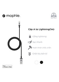 Combo Pin Energizer 10,000mAh UE10053 + Sạc nhanh Mophie 10W kèm Cáp A to Lightning 1M - HÀNG CHÍNH HÃNG