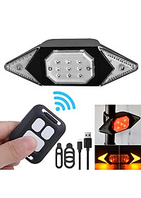Đèn LED Xi Nhan Không Dây Rẽ Trái Phải Gắn Đuôi Xe Đạp Điều Khiển Không Dây Từ Xa Sạc Điện USB Mai Lee