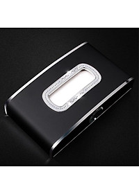 Hộp Đựng Khăn Giấy Trên ô Tô Có Đồng Hồ Và Bảng Số điện Thoại Cao Cấp (Kèm Video thực tế)