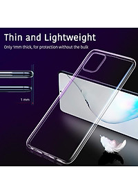 Ốp lưng dẻo silicon cho Samsung Galaxy Note 10 Lite hiệu HOTCASE Ultra Thin (siêu mỏng 0.6mm, chống trầy, chống bụi) - Hàng nhập khẩu