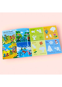 Sách cho bé - Bóc Dán Thông Minh Rèn Luyện IQ - Sách tương tác - Bông Hoa Đỏ BANGSON - Dành cho trẻ 2+