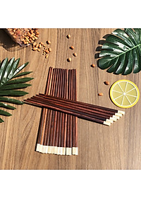 Bộ 10 đôi đũa gỗ trắc DandiHome cao cấp