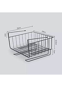 Kệ Sắt Đa Năng Treo Gầm Bàn Kệ Tủ Đồ dùng cá nhân một cách gọn, gàng, tránh thất lạc (tặng kèm móc khóa người dơi)