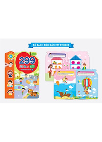 Bộ sách bóc dán phát triển trí tuệ cảm xúc CQ, IQ, EQ 299+ Stickers