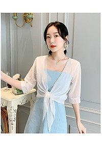 [ĐẸP & RẺ VÔ ĐỊCH] Áo khoác voan cột tà 01 chất vải đẹp, mềm mại, thoáng mát, khoác nhẹ bên ngoài, thanh lịch C134