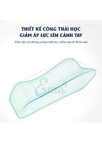 Bộ đệm kê tay ghế văn phòng EMA từ cao su non - thiết kế công thái học ôm trọn cánh tay