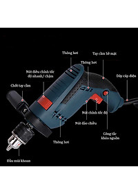 Máy khoan ABG 13RE Phi 13mm Công Suất Mạnh Mẽ Lý Tưởng, Dùng Để Khoan Lỗ Trên Các Bề Mặt Chất Liệu Như: Tường, Gỗ, Thép, Bê Tông Có Tính Ứng Dụng Cao Với Thiết Kế Nhỏ Gọn, Dễ Sử Dụng- Hàng Chính Hãng.