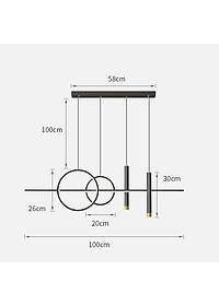 Đèn thả SOLDE hiện đại trang trí nội thất cao cấp, sang trọng -168.