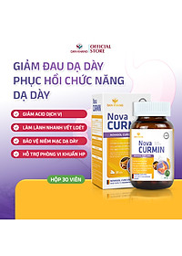 Viên Uống Tinh Chất Nghệ Giảm Đau Dạ Dày Novacurmin - Nguyên liệu nhập khẩu từ Đức (Hộp 30 viên)