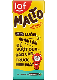 Lof Malto sữa lúa mạch hương SôCôLa bạc hà thùng 48 hộp x 180ml